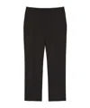 Weekend Max Mara Wool Trousers With Belt Loops In Black