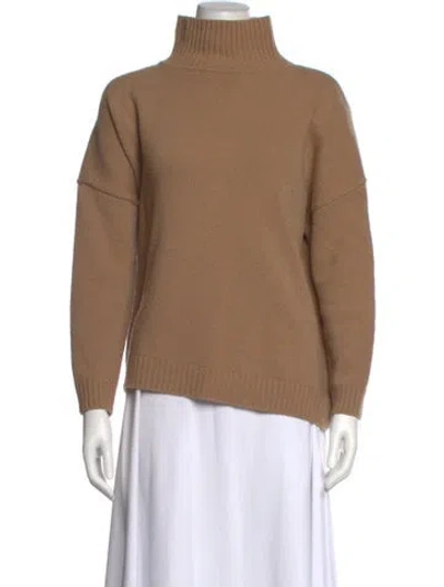 Pre-owned Weekend Max Mara Wool Turtleneck Sweatshirt In Neutral