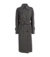 Weekend Max Mara Wool Tweed Prince Of Wales Check Overcoat In Gray