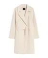 Weekend Max Mara Wool Wrap Coat In White