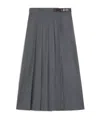 Weekend Max Mara Wool Wrap Skirt In Gray