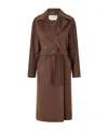 Weekend Max Mara Woolblend Coat In Brown