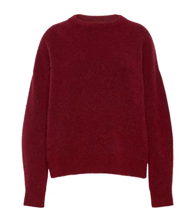 Weekend Max Mara Wool-blend Sweater In Burgundy