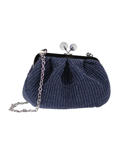 Weekend Max Mara Woven Design Shoulder Bag In Orange