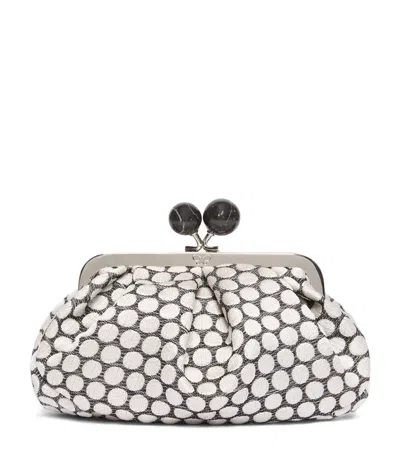 Weekend Max Mara Woven Jacquard Pasticcino Clutch Bag In Multi