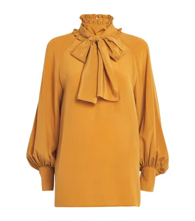 WEEKEND MAX MARA X GIULIVA HERITAGE SILK BLOUSE
