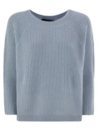 Weekend Max Mara Xeno Mohair Blend Sweater In Light Blue