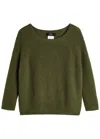 Weekend Max Mara Xeno Open-knit Jumper In Green