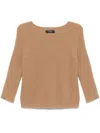 Weekend Max Mara Xeno Sweater In Brown