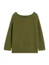 Weekend Max Mara Crew Neck Long Sleeve Sweater In Green