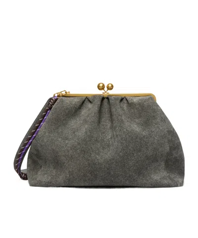 Weekend Max Mara Xxl Textured Suede Pasticcino Bag In Pink