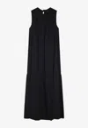 Weekend Max Mara Yang Ruched Sleeveless Midi Dress In Multi