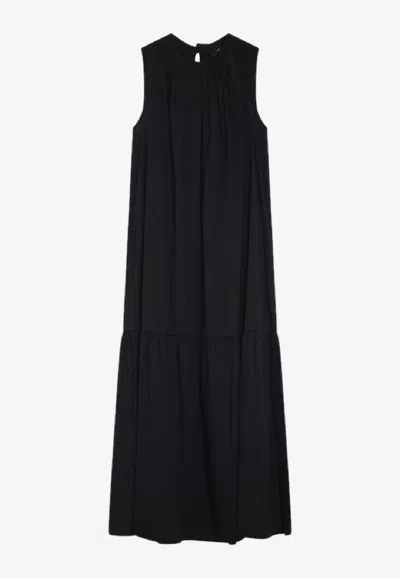 Weekend Max Mara Yang Ruched Sleeveless Midi Dress In Multi