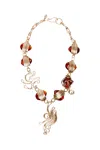 Weekend Max Mara Yaqui Necklace In Metal And Resin