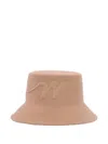 Weekend Max Mara Yaqui Wool Bucket Hat In Brown