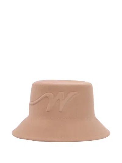 Weekend Max Mara Yaqui Wool Bucket Hat In Brown
