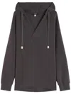Weekend Max Mara Knitwear Oversized Adjustable Hood In Gray