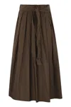 Weekend Max Mara Zarda - Wide Taffeta Skirt In Multi
