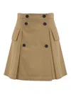 Weekend Max Mara Women's Zebio Skirt Beige | Size 44 | 2515101021600001 In Beige