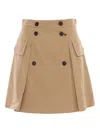 Weekend Max Mara Women's Zebio Skirt Beige | Size 44 | 2515101021600001 In Beige