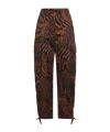Weekend Max Mara Zebra Print Cargo Pants In Black