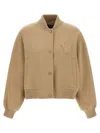 Weekend Max Mara Max Mara Weekend Bomber In Wool Blend In Brown
