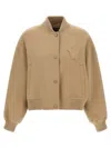 Weekend Max Mara Max Mara Weekend Bomber In Wool Blend In Brown