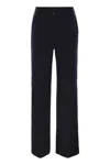 Weekend Max Mara Zelota - Flannel Jersey Trousers In Black
