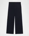 Weekend Max Mara Zelota Flannel Jersey Ankle Trousers In Blue