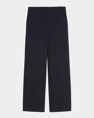 WEEKEND MAX MARA ZELOTA FLANNEL JERSEY ANKLE TROUSERS