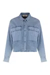 Weekend Max Mara Denim Shirt Chest Pockets In Denim