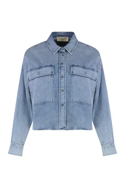 Weekend Max Mara Zemira Denim Shirt In Blue