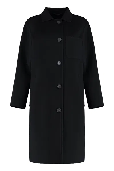 WEEKEND MAX MARA WEEKEND MAX MARA ZENONE SINGLE-BREASTED WOOL COAT