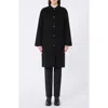 Weekend Max Mara Zenone Virgin Wool Coat In Black