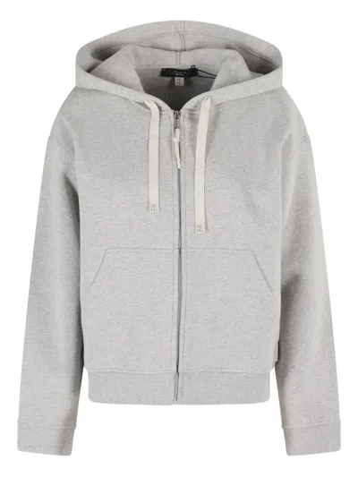 Weekend Max Mara Zip-up Hoodie In Gray