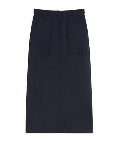 Weekend Max Mara Zipper Skirt In Blue