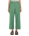 Weekend Max Mara "malizia Linen Nattè In Green