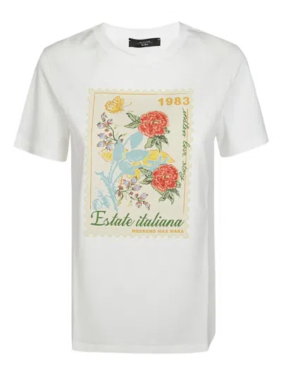Weekend Max Mara Zirlo T-shirt In White
