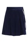 Weekend Max Mara Pleated Mini Skirt In Blue