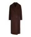Weekend Max Mara Zufolo Double-breasted Coat In Brown