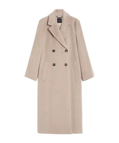 Weekend Max Mara Zufolo Double-breasted Coat In Neutral