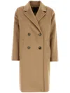 Weekend Max Mara Wool Double-breasted Coat In Neutrals