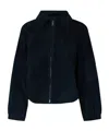 Weekend Max Mara Suede Goat Leather Jacket In Blue