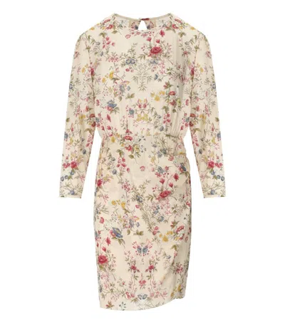 Weekend Max Mara Zuppa Ivory Floral Dress In Ivory001