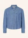 Weekend Max Mara Denim Shirt Blouse In 006 In Multi