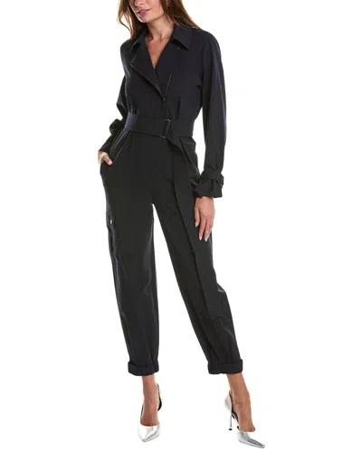 Weekend Maxmara Weekend Max Mara Drava Wool-blend Jumpsuit In Blue