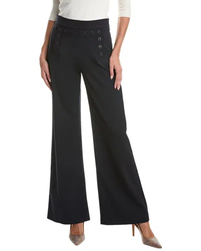 Weekend Maxmara Weekend Max Mara Galli Wool-blend Trouser In Black