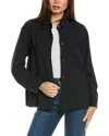 Weekend Max Mara Majori Wool-blend Shirt Jacket In Black