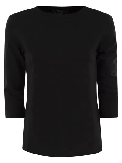 Weekend Max Mara Multia T Shirt In Organic Cotton Jersey In Black