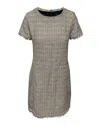 Weekend Max Mara Tweed Dress In Multicolor Cotton In Multi